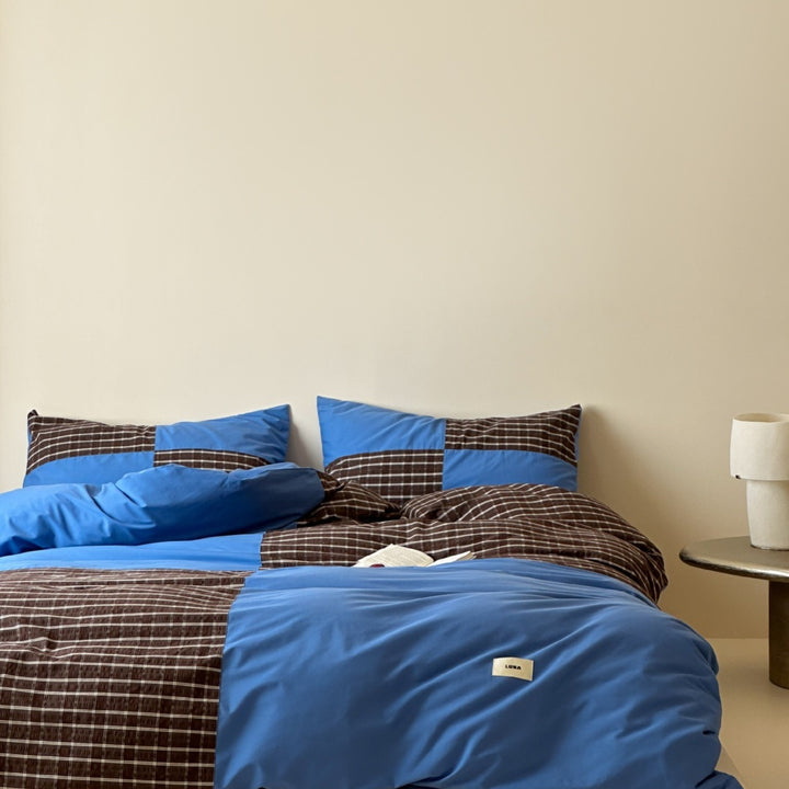 Tartan Patchwork Bedding Set