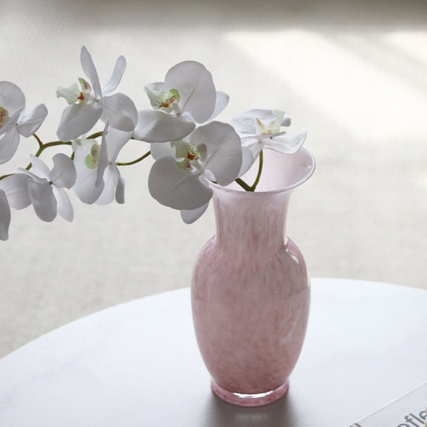 Pink Romantic Glass Vase