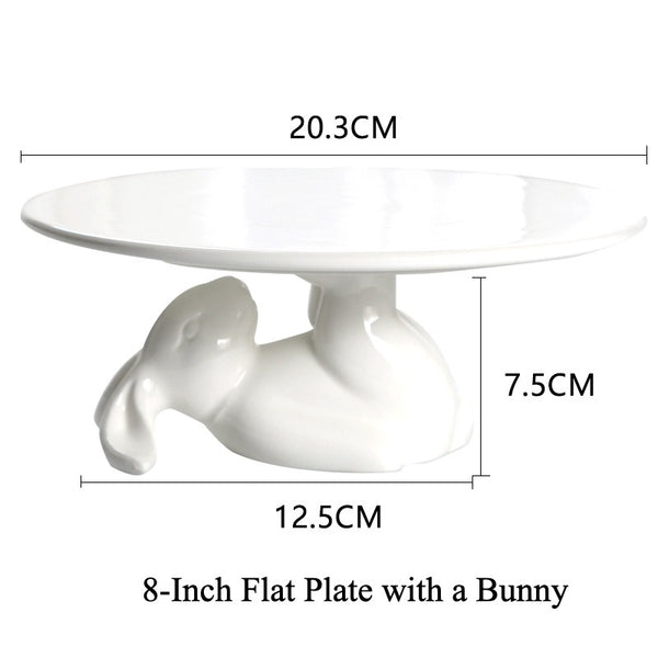 Lunar Bunny Dessert Pedestal