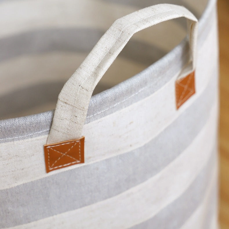 Beach Villa Striped Laundry Basket Set