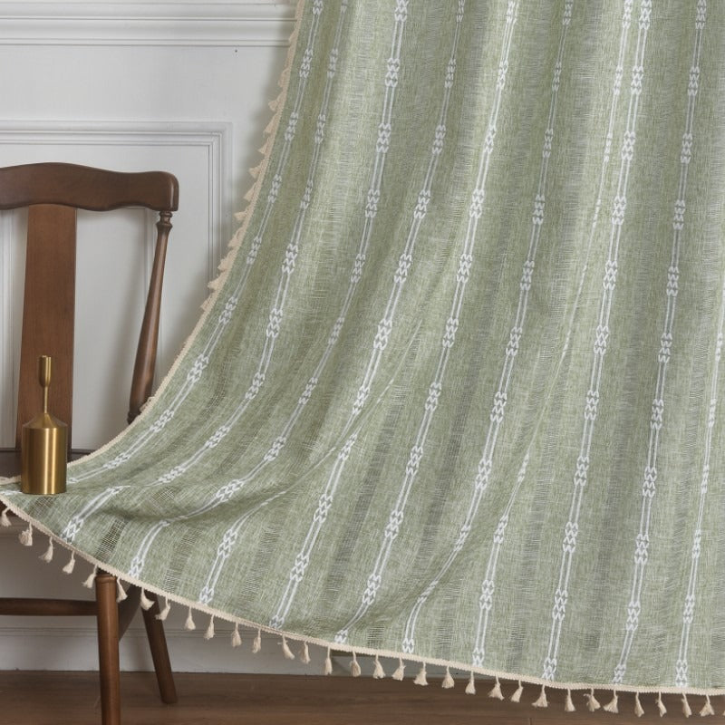 Japanese Calm Tassel Curtain Collection