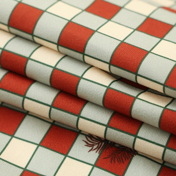 Pinecone Checkerboard Tablecloth