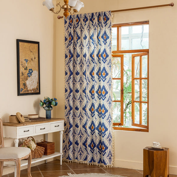 Blue Diamond Curtain