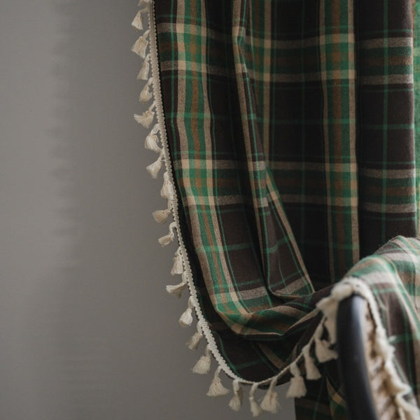 Green Tartan Curtain