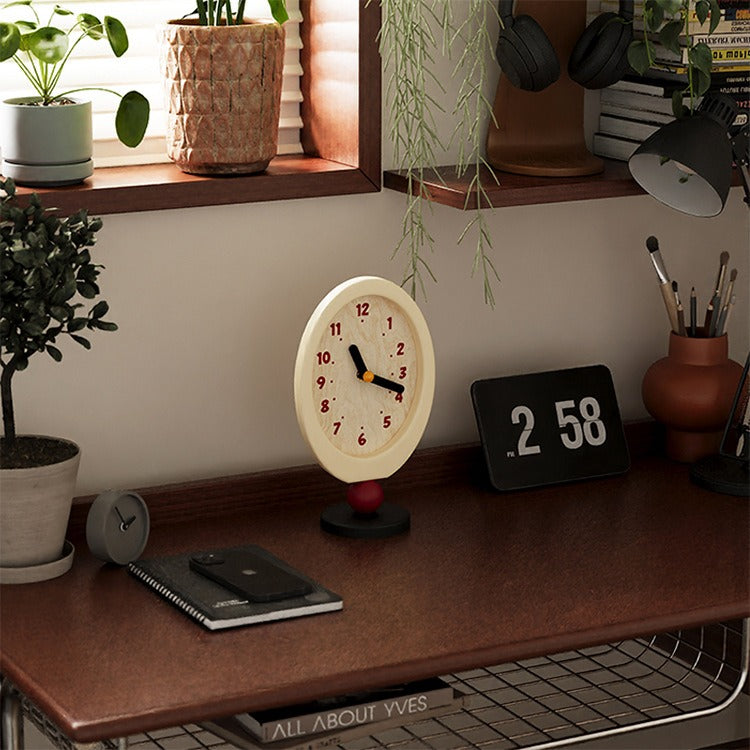 Mid Century Vibe Desk Clock