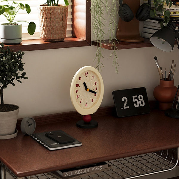 Mid Century Vibe Desk Clock