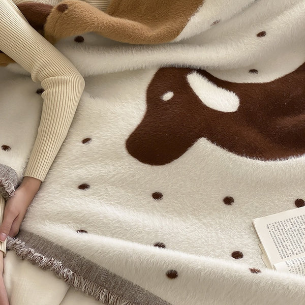 Fuzzy Dachshund Blanket