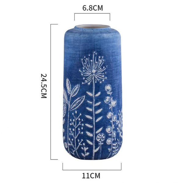 Blue Ceramic Vase