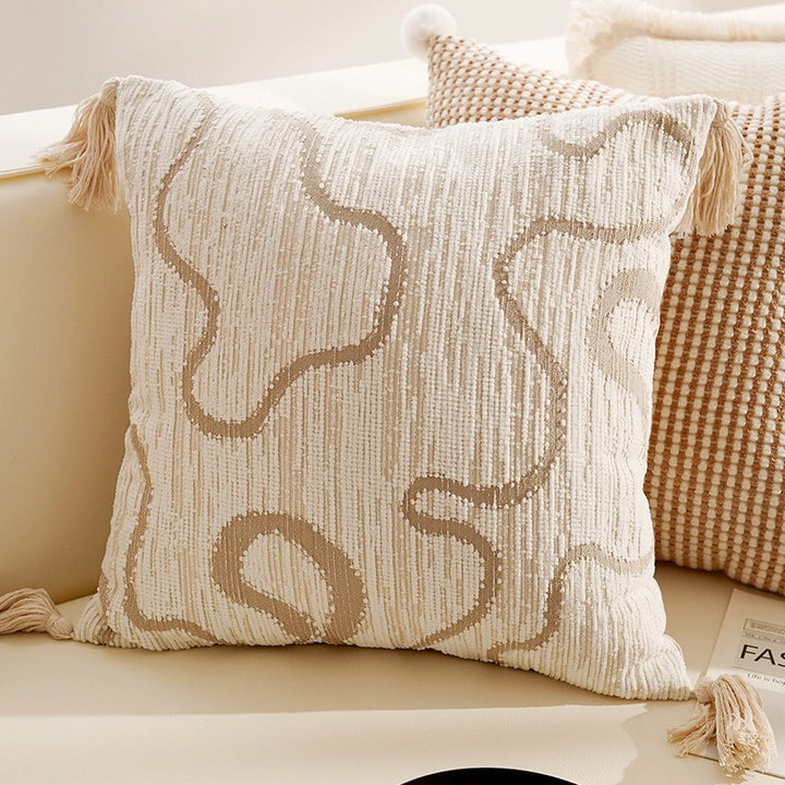 Creamy Boho Cushion