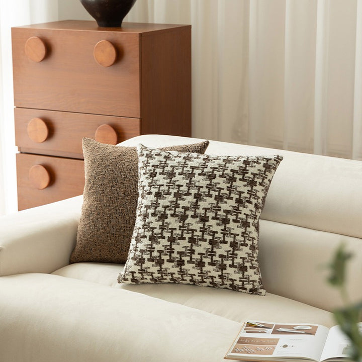 Earthy Grid Cushion