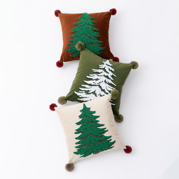 Xmas Tree Square Cushion