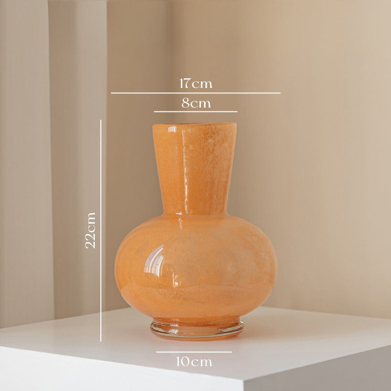 Long Neck Pastel Glass Vase Collection
