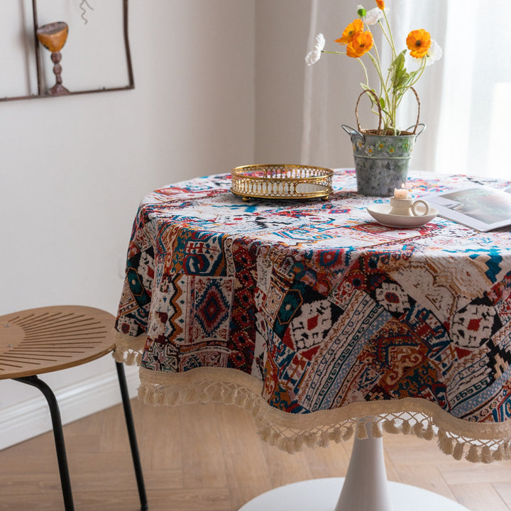 Mexico Style Tassel Table Cloth Collection