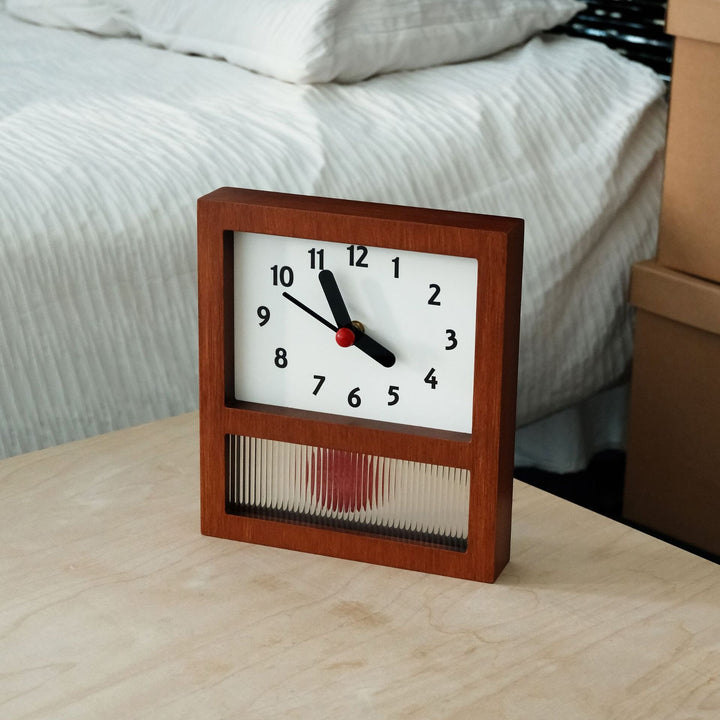Red Dot Mid-Century Clock