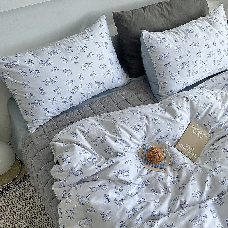 Lazy Kitty Bedding Set