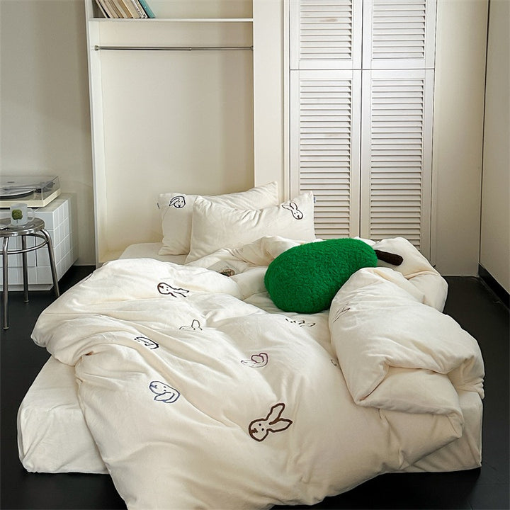 Warm Bunny Bedding Set Collection