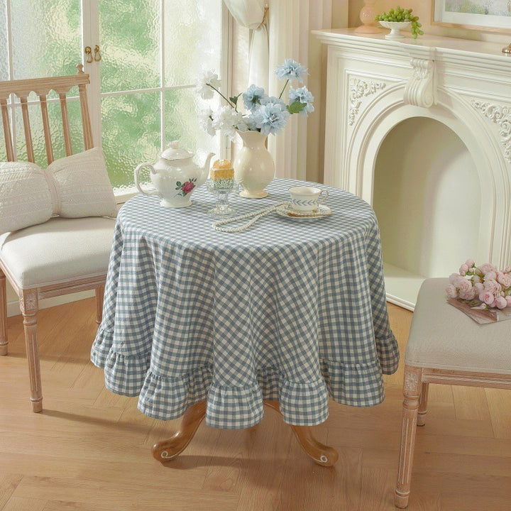 Dreamy Gingham Frill Tablecloth