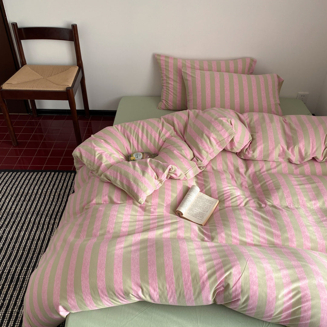 Cotton Candy Lines Bedding Set