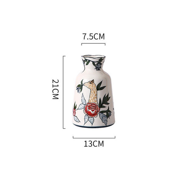 Vintage Pattern Ceramic Vase