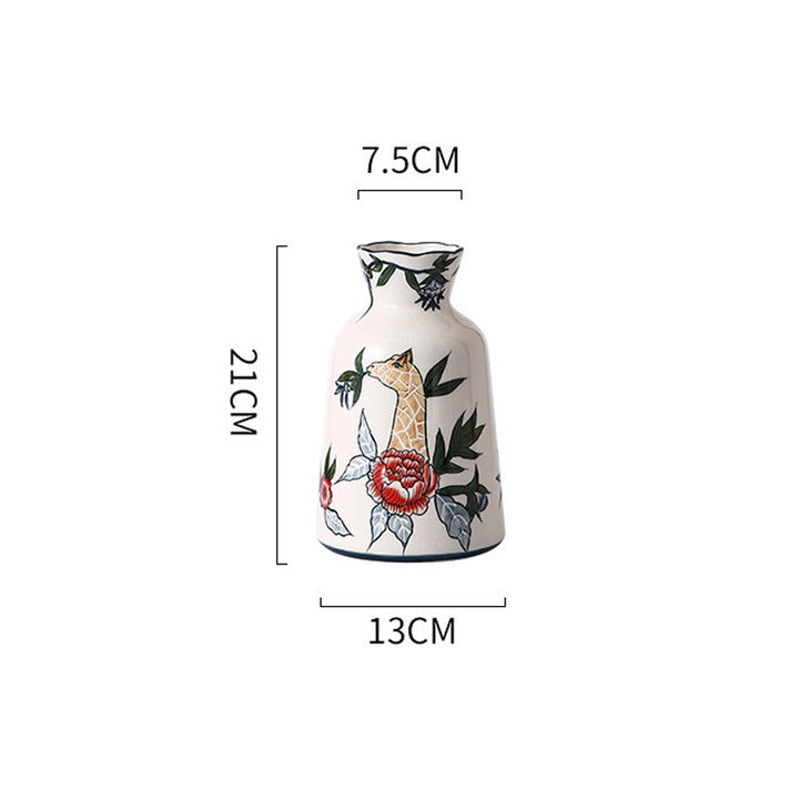 Vintage Pattern Ceramic Vase Collection
