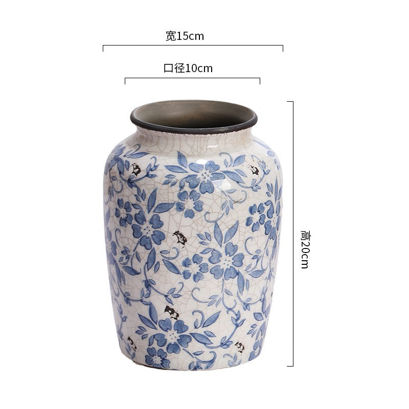 Blue Countryside Ceramic Vase Collection