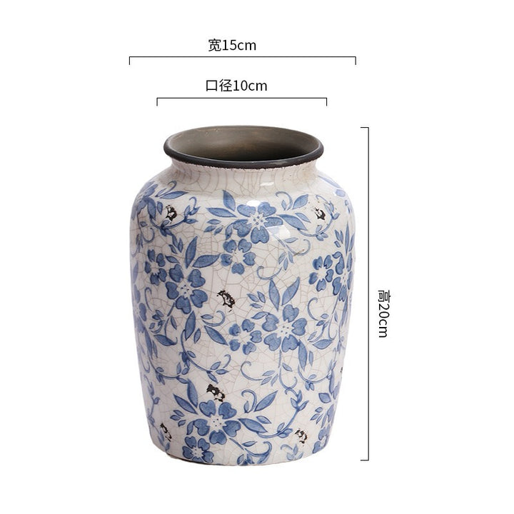Blue Countryside Ceramic Vase Collection