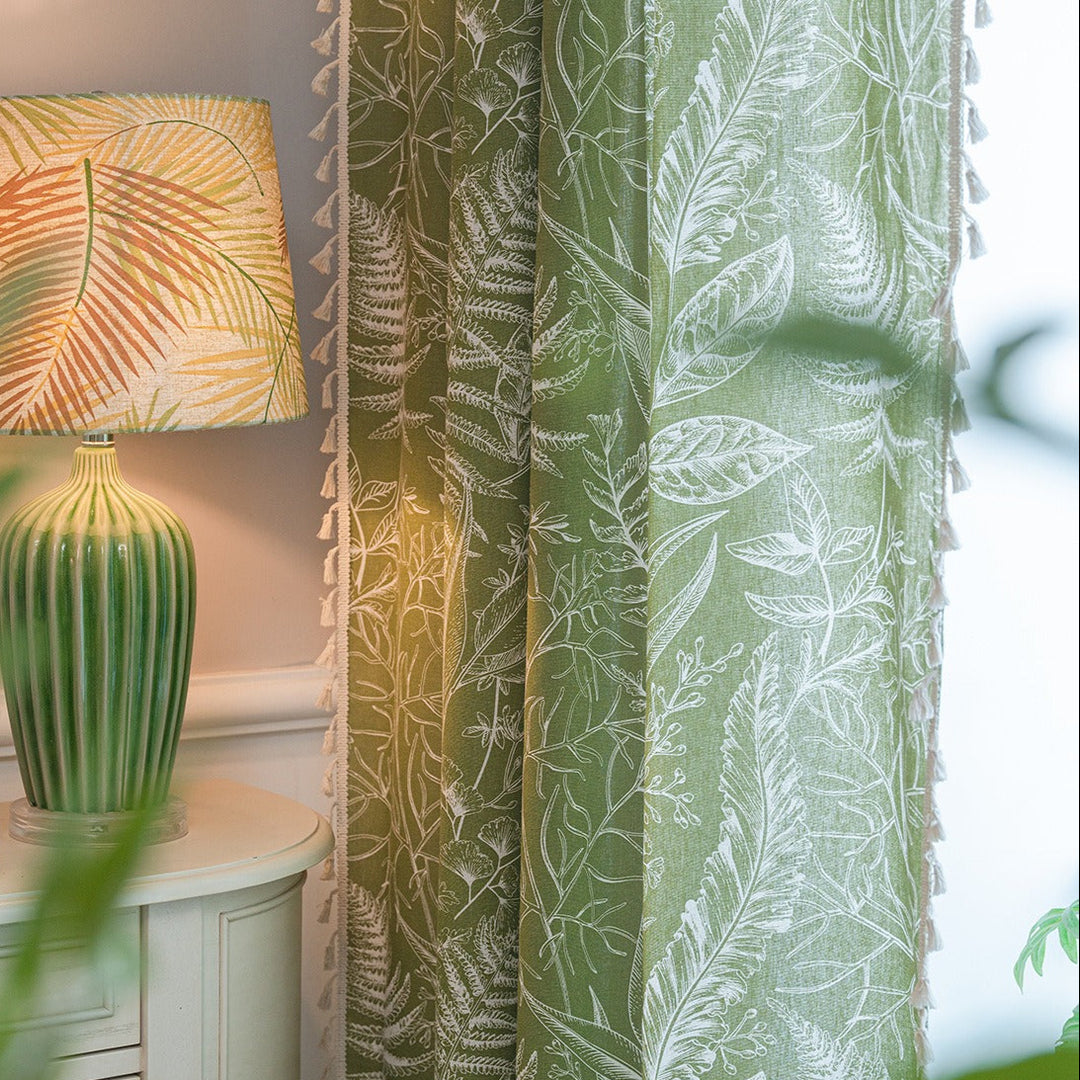 Leaves Magic Tassel Curtain