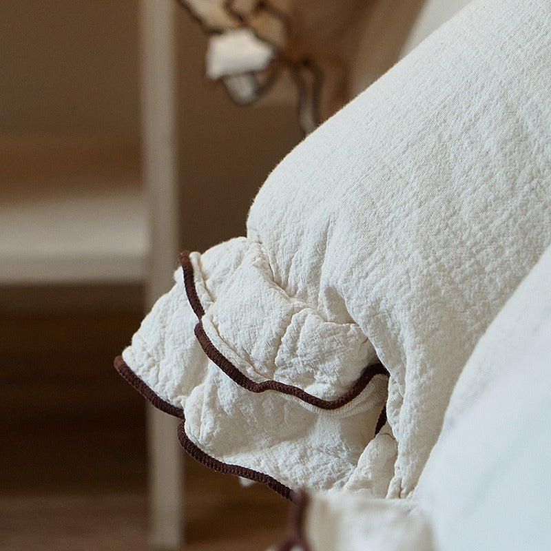 Double Ruffle Bedding Set