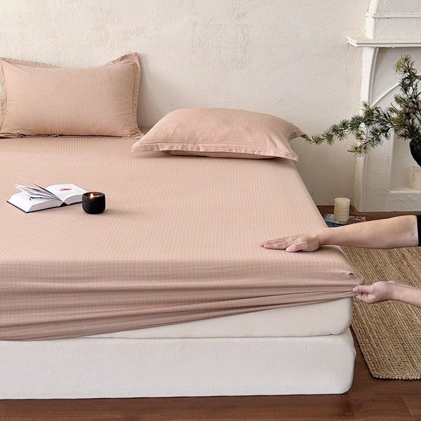 Earthy Cotton Fitted Sheet