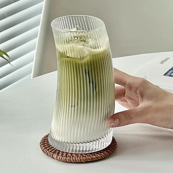 Luminara Ribbed Curve Glass Set