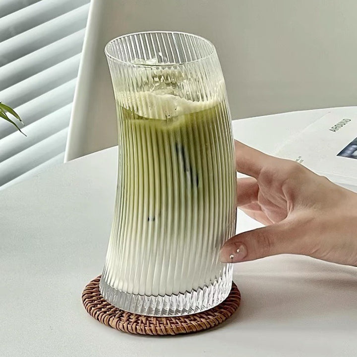 Luminara Ribbed Curve Glass Set