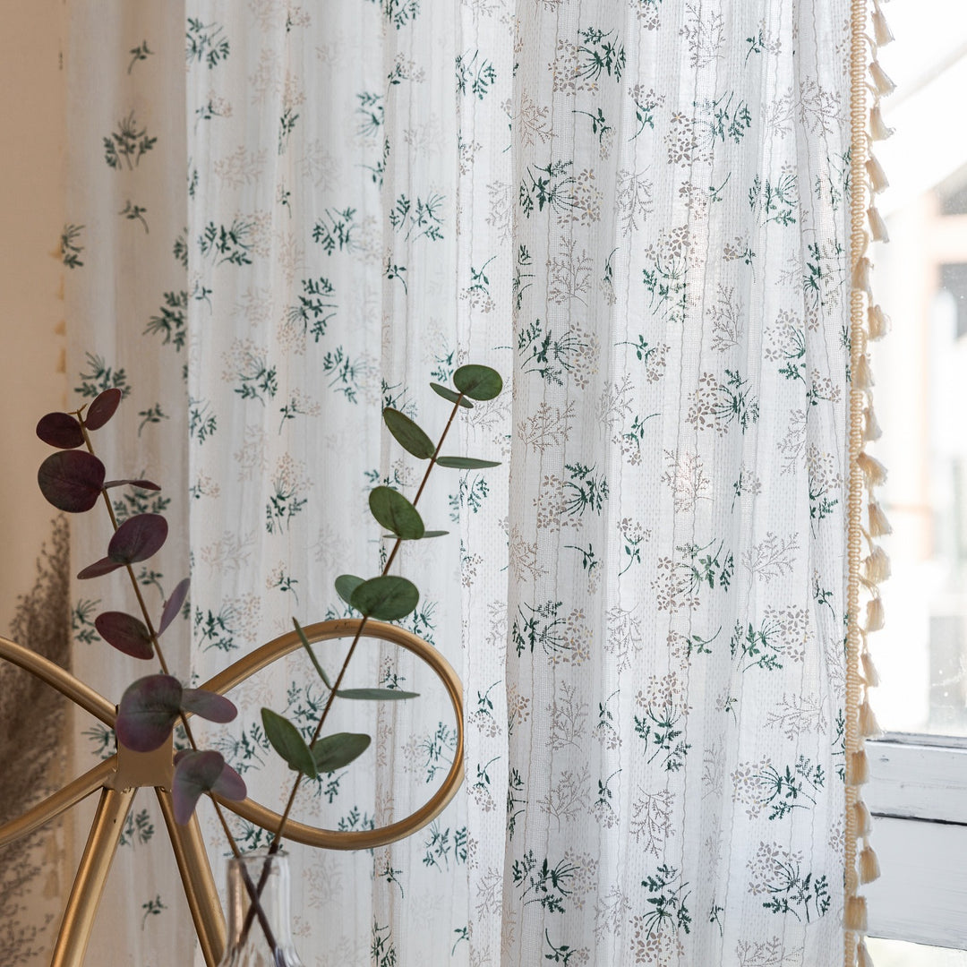 Fresh Grass Tassel Curtain