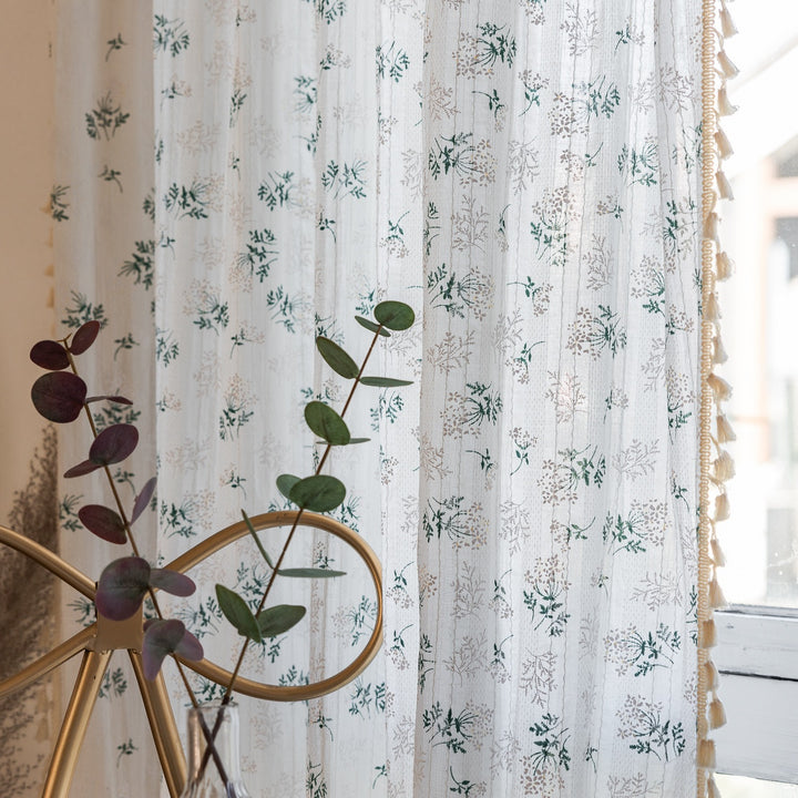 Fresh Grass Tassel Curtain