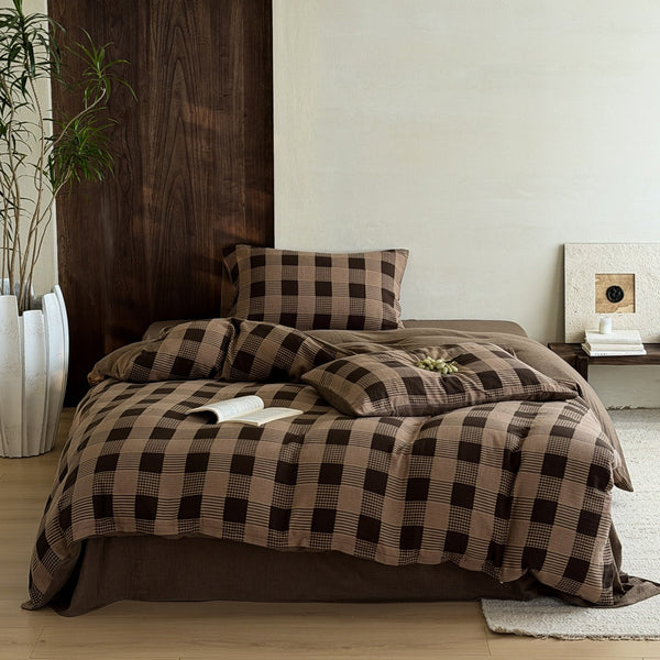 Ocean Grid Bedding Set