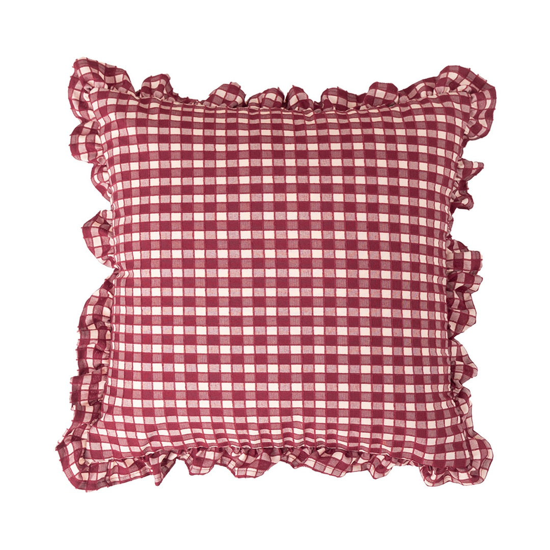 Retro Line Ruffle Cushion