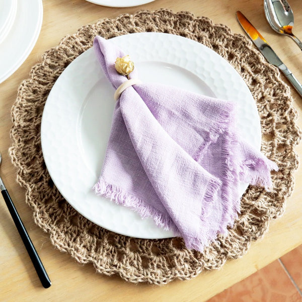 Tassel Cotton & Linen Napkin Set