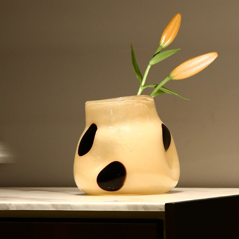 Spotted Charm Glass Vase