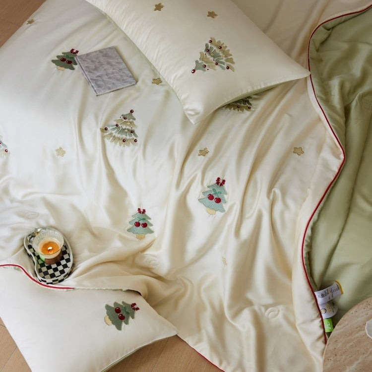 Xmas Tree Lyocell Summer Blanket