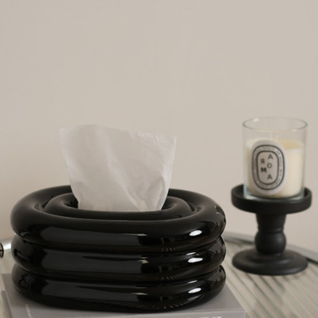 Puff Ceramic Tissue Box