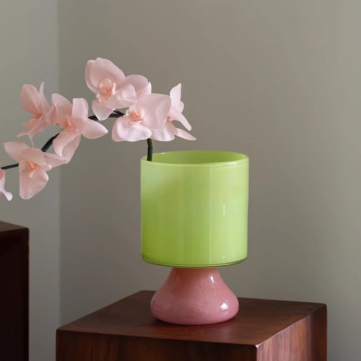Fun Contrast Glass Vase