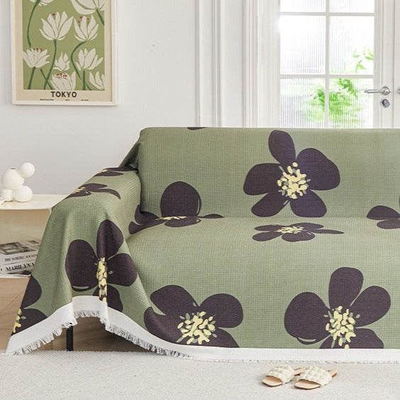 Vivid Floral Sofa Cover