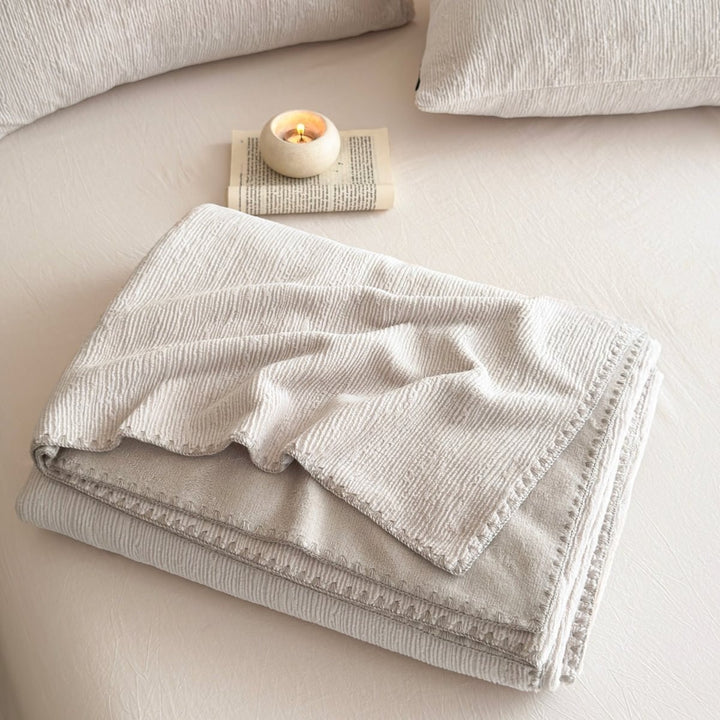 Milky Ripple Lake Blanket