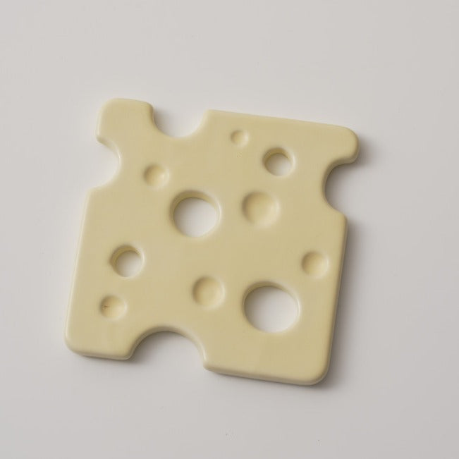 Swiss Cheese - Slice Ceramic Coaster Collection