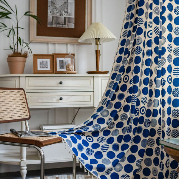 Blue Bubble Curtain