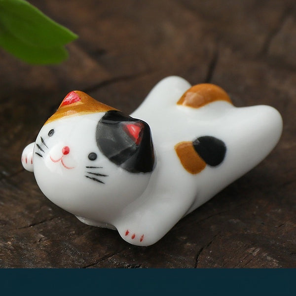 Lucky Kitty Chopsticks Holder Set