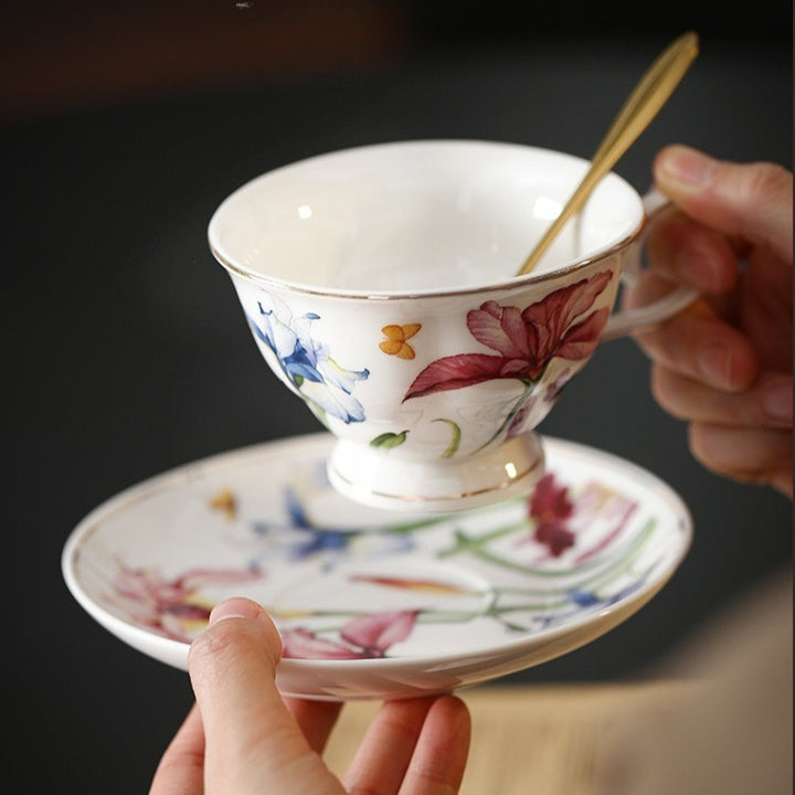 Watercolour Iris Teacup Set