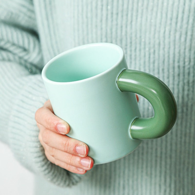 Pastel Chunky Handle Mug