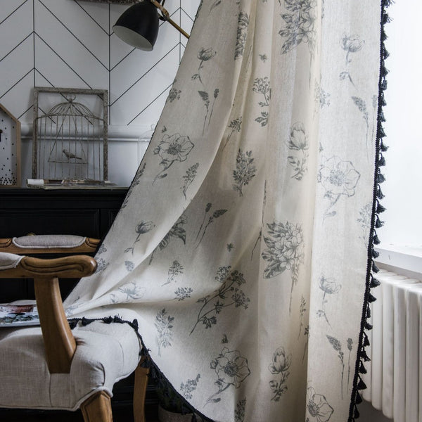 Grey Garden Curtain