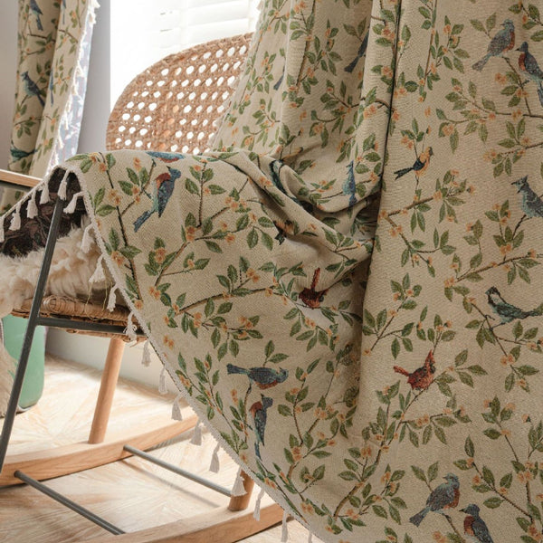 Singing Bird Tassel Curtain