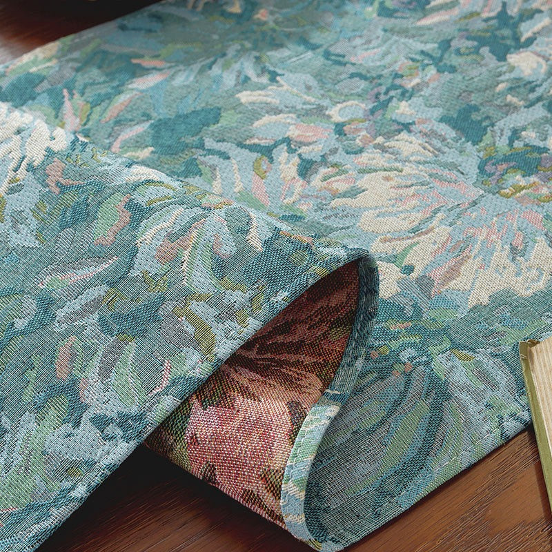 Blue Gerbera Table Runner